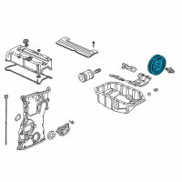 OEM Honda Accord Pulley, Crankshaft Diagram - 13810-RRA-A02