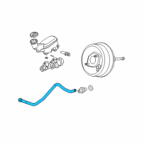 OEM Pontiac Hose-Power Brake Booster Vacuum Diagram - 15935026