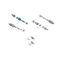 OEM Toyota Highlander Inner Joint Assembly Diagram - 43030-42021