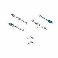 OEM Scion tC Outer Joint Assembly Diagram - 43470-80064
