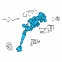 OEM 2001 Chrysler Sebring Column-Steering Diagram - 5093790AB