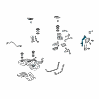 OEM Acura TL Pipe, Fuel Filler Diagram - 17660-TK5-A02