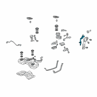 OEM 2012 Acura TL Pipe, Fuel Filler Diagram - 17660-TK5-A02