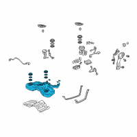 OEM 2015 Honda Crosstour Tank Set, Fuel Diagram - 17044-TP7-A10