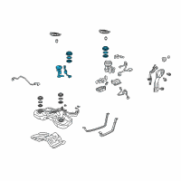 OEM 2011 Honda Accord Crosstour Sub-Pump Set, Fuel Diagram - 17049-TK5-A00