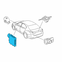 OEM 2013 Lexus GS350 Clearance Warning Computer Assembly Diagram - 89340-30100