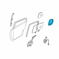 OEM 2003 Infiniti G35 WEATHERSTRIP - Rear Corner, RH Diagram - 82272-AL501