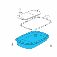 OEM BMW 330Ci Automatic Transmission Oil Pan Diagram - 24-11-7-507-556