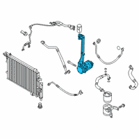 OEM 2019 Kia Soul EV Air Conditioner Compressor Assembly Diagram - 97701E4000