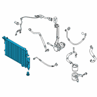 OEM 2017 Kia Soul EV Condenser Assembly-Cooler Diagram - 97606E4501