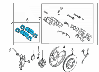 OEM 2020 Kia Cadenza Pad Kit-Rear Disc Brake Diagram - 58302G8A50