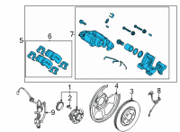 OEM 2020 Kia Cadenza Brake Assembly-Rear Wheel Diagram - 58210G8500