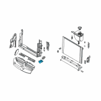 OEM BMW 525i Radiator Mount Diagram - 17117519271