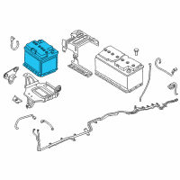 OEM BMW 535i GT xDrive Batteries Diagram - 61219394648