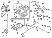 OEM 2022 Ford Bronco INDICATOR ASY - OIL LEVEL Diagram - MB3Z-6750-A