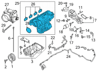 OEM 2021 Ford Ranger Intake Manifold Diagram - KB3Z-9424-A