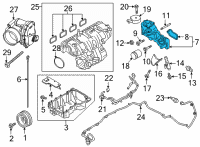 OEM 2021 Ford Bronco ADAPTOR - OIL FILTER Diagram - MB3Z-6881-A