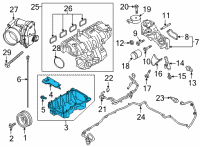 OEM Ford Bronco PAN ASY - ENGINE OIL Diagram - MB3Z-6675-A