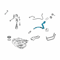 OEM Lexus HS250h Pipe Sub-Assy, Fuel Tank Filler Diagram - 77201-75020