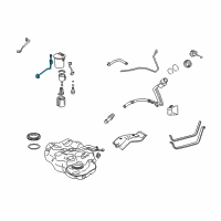 OEM 2010 Lexus HS250h Gage Assy, Fuel Sender Diagram - 83320-75010