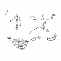 OEM 2012 Lexus CT200h Fuel Tank Cap Assembly Diagram - 77300-75010