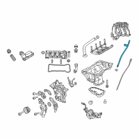 OEM Jeep Tube-Engine Oil Indicator Diagram - 68067151AC