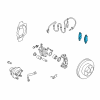 OEM 2015 Infiniti Q60 Front Disc Brake Pad Kit Diagram - D1060-JK00B