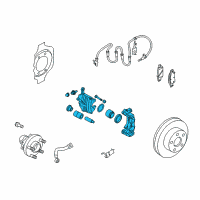 OEM 2011 Infiniti G37 CALIPER Assembly-Front RH, W/O Pads Or SHIMS Diagram - 41001-JK00A