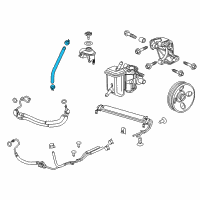 OEM 2015 Chevrolet Impala Limited Hose Asm-P/S Fluid Reservoir Diagram - 20864076