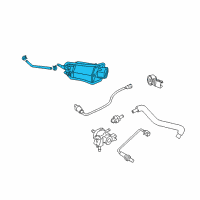 OEM 2012 Toyota Matrix Vapor Canister Diagram - 77740-02131