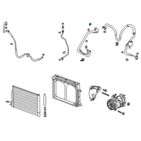 OEM 2017 Chevrolet Spark SEAL, A/C Refrigerant Lines Diagram - 52474375