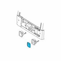 OEM 1988 Jeep J10 Lens-TAILLAMP Diagram - 56006514