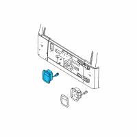 OEM 2001 Jeep Wrangler Lamp-Tail Stop Turn Diagram - 56018648AD