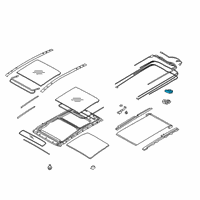 OEM 2016 Hyundai Tucson Motor Assembly-PANORAMAROOF(Glass) Diagram - 81631-D3000