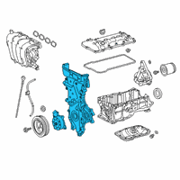 OEM Toyota Corolla Front Cover Diagram - 11310-0T180