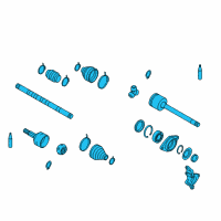 OEM Nissan Murano Shaft Assy-Front Drive Diagram - 39100-1AA0B