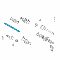 OEM 2014 Nissan Murano Shaft-Front Drive, RH Diagram - 39204-1AA0B