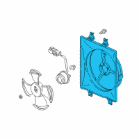 OEM Honda Shroud, Air Conditioner Diagram - 38615-P8F-A00