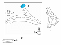 OEM 2014 Scion FR-S Lower Control Arm Rear Bushing Diagram - SU003-00356