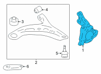 OEM Scion Knuckle Diagram - SU003-07497