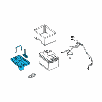 OEM 2007 Ford Mustang Battery Tray Diagram - AR3Z-10732-B