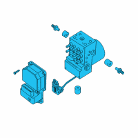 OEM 2005 Pontiac GTO Brake Pressure Modulator Valve (W/Electronic Brake Control Module) Diagram - 92155958