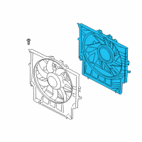 OEM BMW X3 Fan Shroud Diagram - 17-42-7-560-768