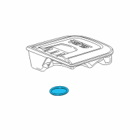 OEM 2012 Chevrolet Silverado 3500 HD Air Inlet Upper Seal Diagram - 12629458