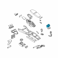 OEM 2007 BMW 650i Rear Seat Center Console Drink Holder Diagram - 51-16-7-072-747