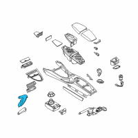 OEM 2008 BMW 650i Handbrake Lever Cover Diagram - 51-16-6-972-485