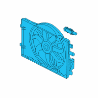 OEM 2012 Ford Fusion Fan Assembly Diagram - BE5Z-8C607-B