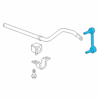 OEM 2006 Hummer H3 Stabilizer Link Diagram - 15120889