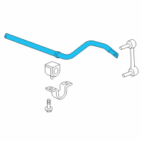 OEM Hummer Stabilizer Bar Diagram - 15854375