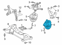 OEM Toyota GR Supra Side Mount Diagram - 12362-WAA03